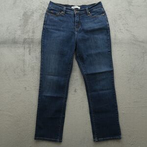 Levi's 512 Jeans Women's 12M Blue Mid-Rise Slimming Straight Denim 28" Inseam